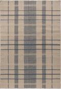 Brink &amp; Campman Zona Check Outdoor Rug Denim image
