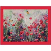 iStyle Poppy Field Faux Leather Lap Tray image