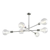 Alana 6 Light Pendant Satin Chrome