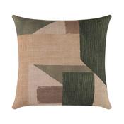 Scatterbox Cushion Geo Block Natural Green