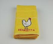 Kitchen Towels Henrietta Hen Yellow image