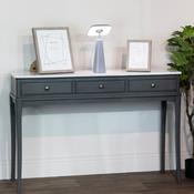 Monroe Wooden Console Table with Marble Top &amp; 3 Drawers Russell