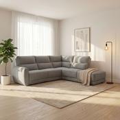 Nora Sectional Corner Sofa Recliner Grey RHF image