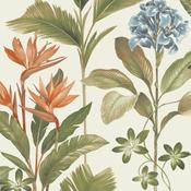Belgravia Oliana Floral Wallpaper Green / Blue image