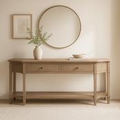 Sofia Sofa Table Large Smoked Oak