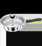 Judge 24cm Saute Pan Stainless Steel with Glass Lid, Induction Suitable, Oven Safe &amp; Even Heat Distribution image
