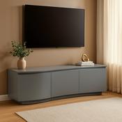 Lazzaro TV Cabinet Grey Matt with LED