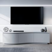Lazzaro TV Cabinet  Light Grey Matt with LED image
