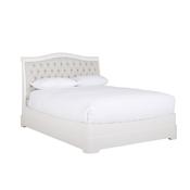 Mabel Super King Size Bed Upholstered Headboard 6ft Bone image