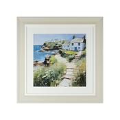 Framed Print Seaside Cottage 60 x 60cm image