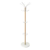 Colton Hat and Coat Stand Oak and White image