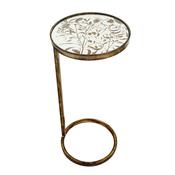 Vela Pedestal Side Table Gold image