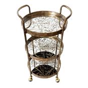 Vela 3 Tier Trolley Gold