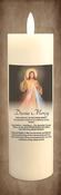 LED Wax Candle Divine Mercy with Timer, Flameless Candle Decor for Prayer, Home Ambience &amp; Religious Spaces