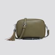 House of Milano Cross Body Bag Olive - Italian Leather Handbag for Women, Adjustable Strap, Gold Hardware, Handbags &amp; Purses image