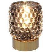 Luxe LED Tall Lamp Bead Grey – Modern Glass &amp; Metal Decorative Lamps with LED Lighting for Stylish Interiors Collection image