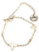 Newgrange Gold Butterfly Bracelet with Anti Tarnish Finish &amp; Gift Box Jewellery image
