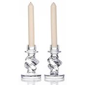 Newgrange Living Erin Glass Candle Stick Pair for Dining &amp; Mantel Décor image