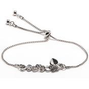 Newgrange Living Silver Heart Bracelet – Elegant Silver Jewellery Gift for Women with Gift Box image