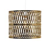Camena Metal Plate Non Electric Drum Pendant Lighting Shade in Chrome or Soft Gold Finish image