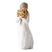 Willow Tree Warm Embrace Figurine – Hand-Painted Sculpture Gift for Home Accessories Decor, Sentiment Figurine