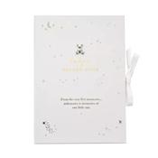 White Bambino Little Star Baby Record Book A4 – Keepsake Memory Gift for Newborn Milestones