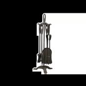 Castle Living 5 Piece Companion Set Fireplace Tools with Stand – Traditional General Accessories image