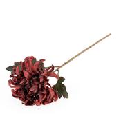 Chrysanthemum Faux Red Flower Stem for Elegant Centrepieces and Floral Displays 55cm image