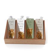 Dougal Highland Cow Card Bookmark with Tassel &amp; Printed Quotes – Assorted Designs General Accessories
