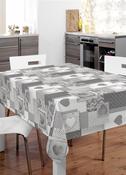 Bonita Grey Tablecloth for Dining Tables, Kitchens &amp; Everyday Use image