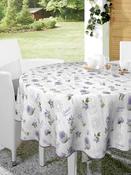Bonita Lavender Tablecloth PVC Dining Table Cover with Easy-Clean Water-Repellent Finish image