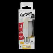 Energizer LED Bulb 4.2W E27 Candle Lamp 470 Lumens 2700K Warm White Opal Frosted Energy Saving Lighting image