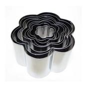Flower Cookie Cutter Set 8 Piece in Storage Tin for Biscuits, Cookies &amp; Baking Accessories image