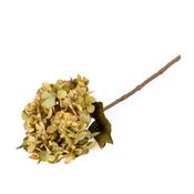 Single Hydrangea Two Tone Olive Faux Flowers Stem 46cm for Elegant Centrepieces &amp; Home Décor