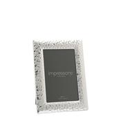 Impressions Silverplated Textured Photo Frame 4"x6" - Nickel Plated Picture Frame | Frames Collection image