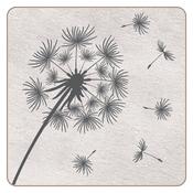 iStyle Dandelion Coasters Set of 4 - Cork Backed Wooden Coasters Set of 4 for Home | Coasters and Placemats Collection