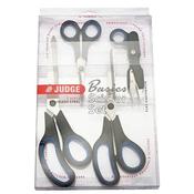 Judge Essentials 4 Piece Scissor Set  - Stainless Steel Kitchen, Sewing &amp; Household Scissors