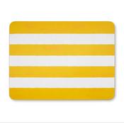 Leaf &amp; Loom Yellow Stripe Reversible Cork-Backed Placemats Set of 4 image