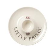 Majestic Little Prince Stoneware Egg Cup Saucer for Kids Breakfasts – Egg Cups Collection image