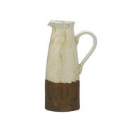 Aged Cream and Terracotta Jug Medium