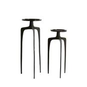 Pano Set of 2 Pillars Dark Bronze Aluminium Display Stands for Modern Home Accessories Décor