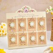 Floral Serenade Wood Flower Pocket Hug Set on Floral Cards – Assorted General Accessories Gift Display