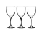 Ravenhead Essentials Siesta Sleeve Set Of 3 Wine Glasses – Art Deco Cut Glassware for Everyday &amp; Entertaining image