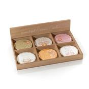 Ditsy Floral Ceramic Scalloped Edge Round Coaster Set of 6 Pastel Coasters and Placemats