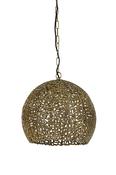 Sinula Hanging Gold Lamp Pendant Light - Modern Round Metal Ceiling Fixture | Collection Pendants image