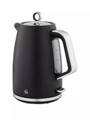 Swan Serenity 1.7L Black Cordless Fast Boil Kettle Kitchen Appliance with Removable Filter image