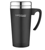 Thermos Thermocafe Travel Mug 400ml Black Stainless Steel Insulated Cup | Water Bottles and Flasks image