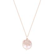 Tipperary Crystal Tree of Life Mother of Pearl Pendant Necklace in Rose Gold Jewellery Gift image