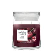 Yankee Candle Black Cherry Signature Medium Jar 368g Fresh Home Accessories Fragrance image