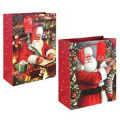 Traditional Santa Christmas Gift Bag Large image